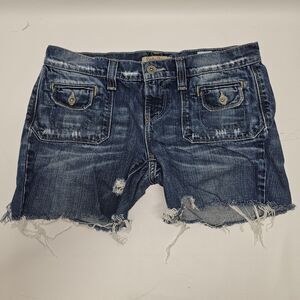 Lucky Brand Denim Cutoff Shorts Women’s Size 4/27 Distressed Frayed Hem